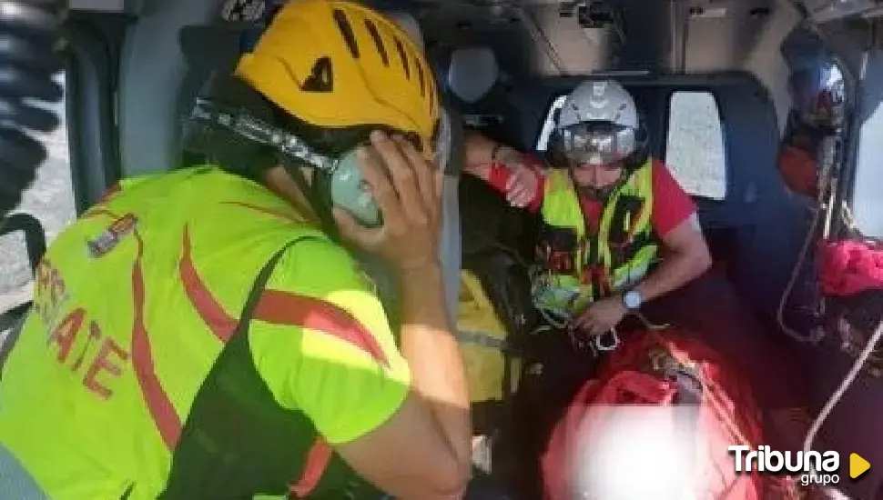 Rescate a una montañera de 24 años tras sufrir un accidente en la Sierra de Gredos 