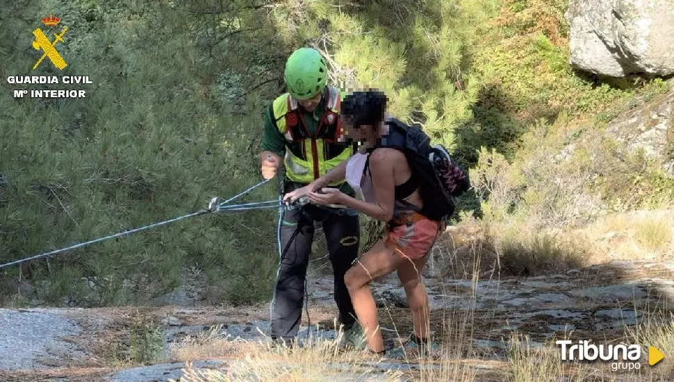 Rescatada una senderista enriscada en la zona conocida como Pico Arbillas 