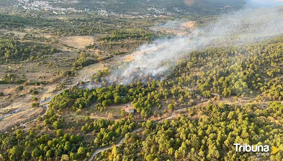 Extinguido el fuego de Santa María del Tiétar