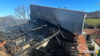 Evacuado un vecino de una de las cuatro casas que han ardido de Santiago del Collado