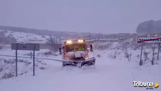 Nevadas en las zonas más altas de la provincia de Ávila