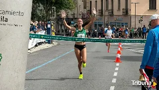 Carla Jiménez y Álvaro Monfort, en el Nacional sub-23 de pista cubierta