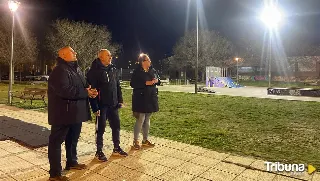 Iluminación más eficiente en la pista de Skate de la Ribera del Adaja